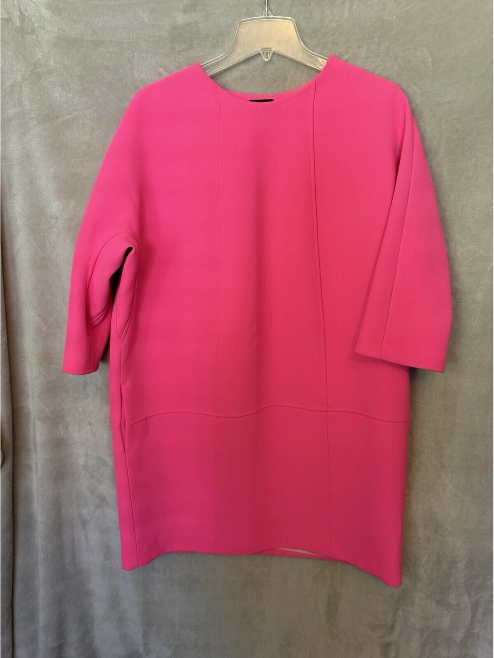 BANANA REPUBLIC Seamed Shift Dress in Neon Bubblegum Pink Size 10